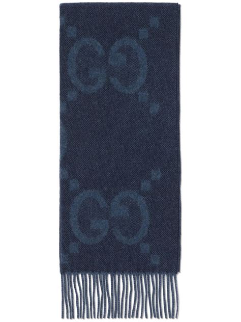 gucci jacquard cashmere scarf|gg jacquard pattern knitted scarf.